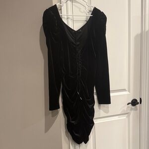 Fashion to Figure Black Ruched Dress